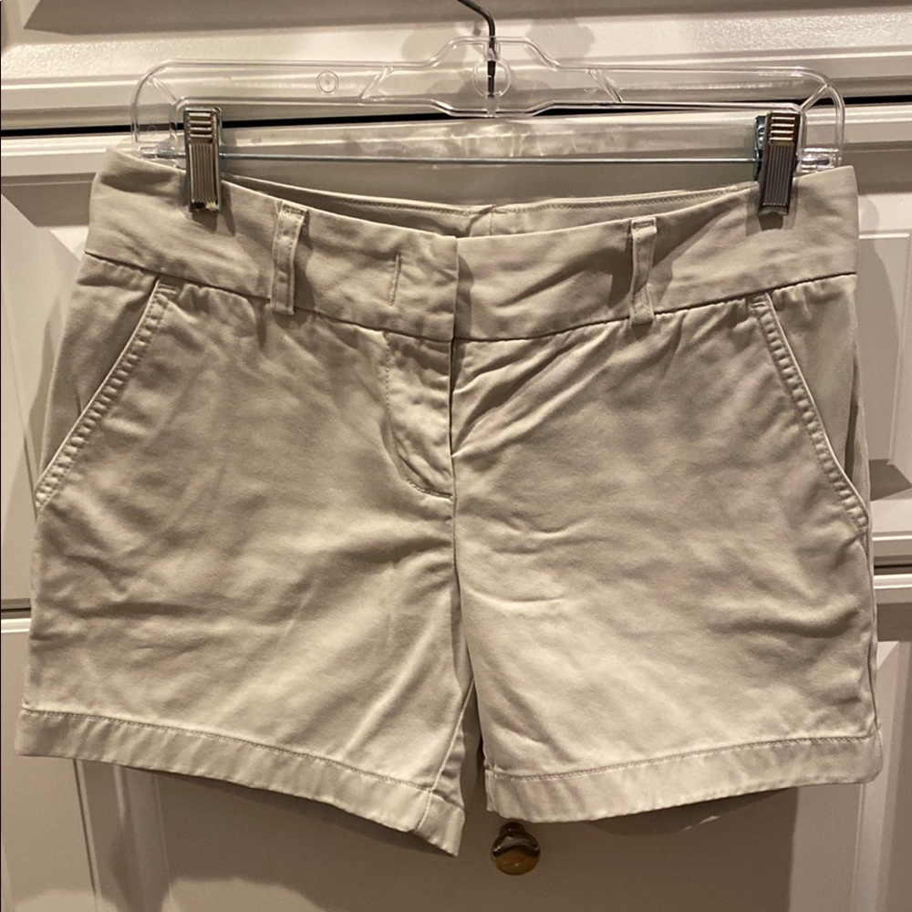 J. Crew Cream Bermuda Shorts Classic Style